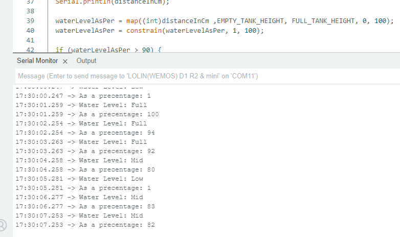 Sinric Pro HC-SR04 readings