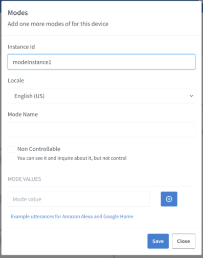 Sinric Pro device capabilities