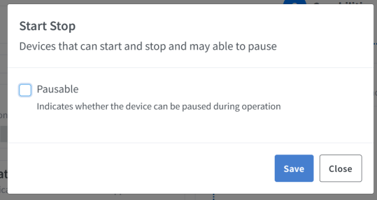 Sinric Pro Device Template Start Stop