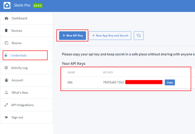 Sinric Pro Google Home IFTTT