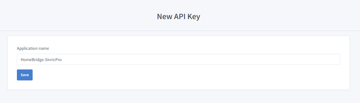 Homebridge-SinricPro plugin new API key