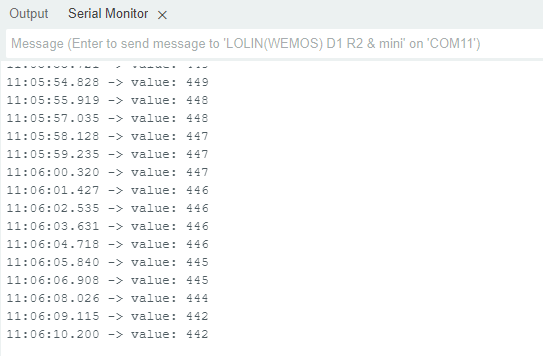 sinric pro water sensor arduino readings