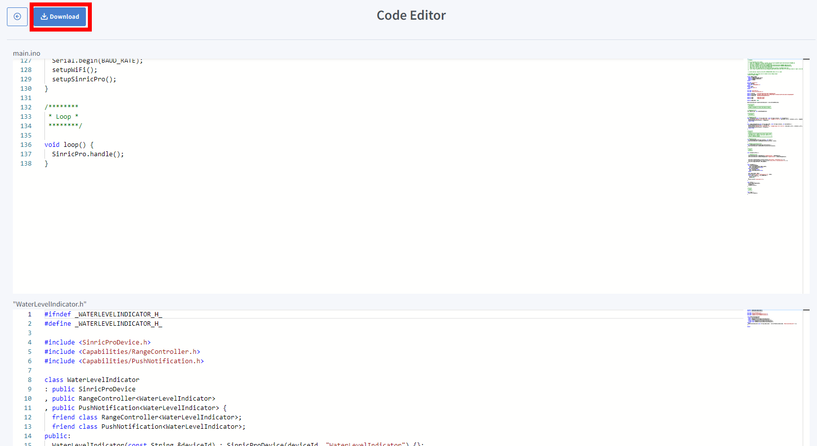 Sinric Pro copy device id